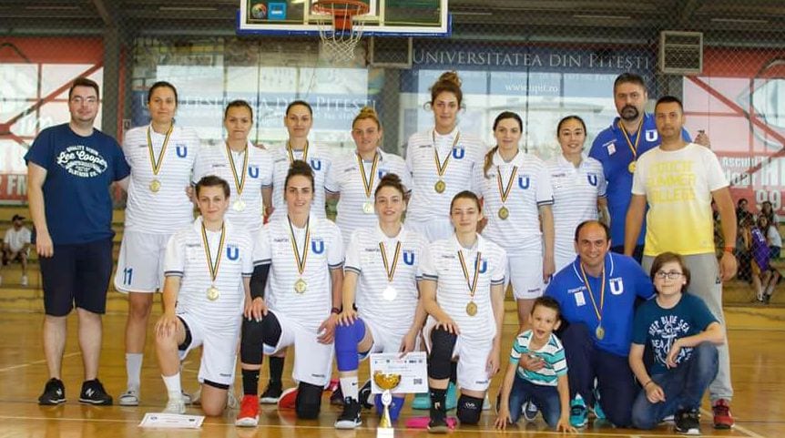 Universitatea Pitești, campioană națională universitară la baschet feminin