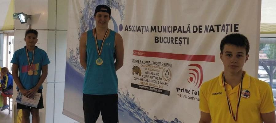 David Cârciumărescu, evoluții bune la Campionatul Municipal de înot