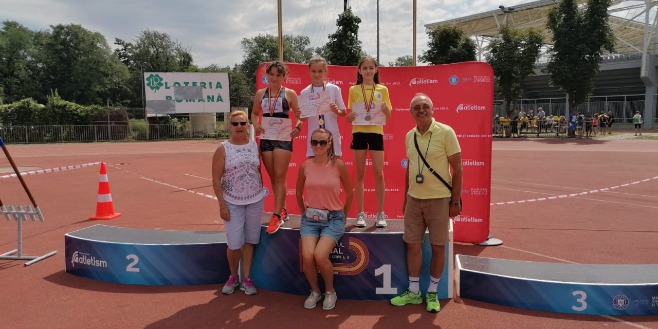 Podium piteștean la proba de triatlon a Campionatului Național de atletism rezervat copiilor