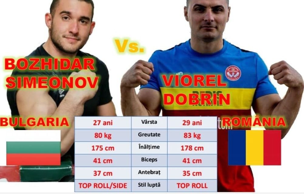 Argeșeanul Viorel Dobrin l-a învins pe campionul mondial la skandenberg, Bozhidar Simeonov