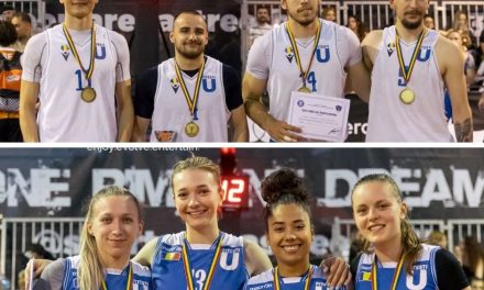 Echipele de baschet 3×3 ale Universității din Pitești, campioane naționale universitare!