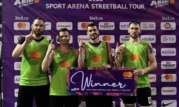 CSU Pitești, câștigătoare a turneului Sport Arena Streetball la baschet 3×3
