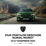 Ofertă specială valabilă 5 zile în cadrul evenimentelor Open Doors ale dealerului Peugeot, EURIAL