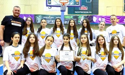 Primo Megaball Piteşti, locul 8 la turneul final de baschet U14 fete, câștigat de clubul Dan Dacian