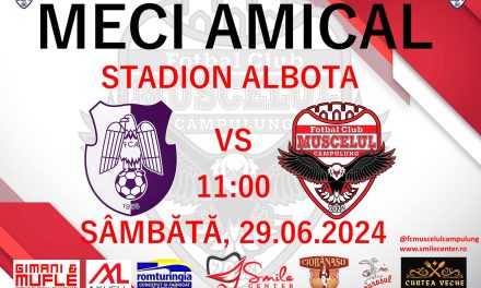 La Albota se va juca un amical între FC Argeș și FC Muscelul Câmpulung
