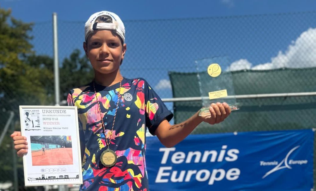 Succes internațional fantastic pentru William Văsîi: victorie la Tennis Europe, în Germania!