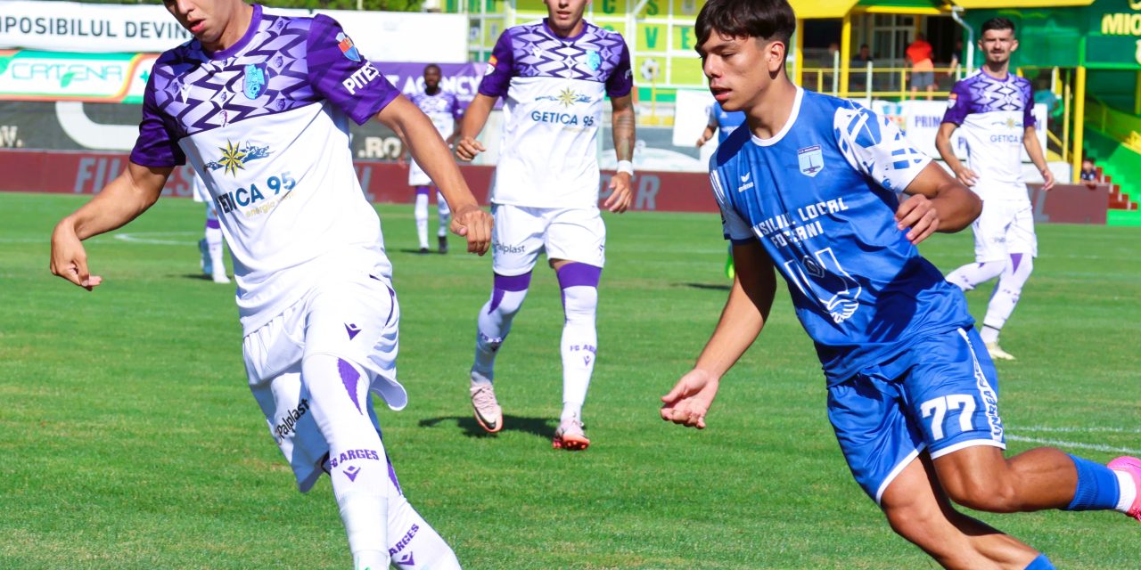 FC Argeş – CSM Focşani 2-0, în primul meci jucat la Mioveni