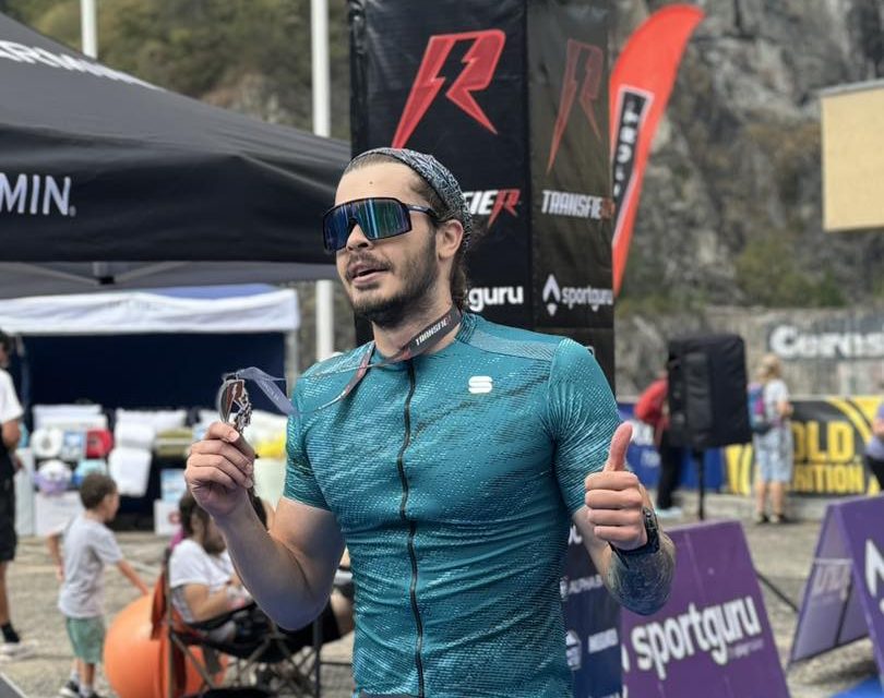 Robert Glință a concurat în premieră la o competiție de triatlon