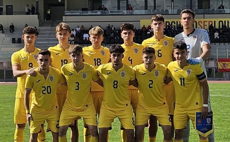 România U18 – Spania U18 s-a încheiat cu 0-4, căpitanul naţionalei fiind piteşteanul Yanis Pîrvu