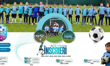 Înscrieri la grupele de copii de la ACS Mexpa Pitești, pentru generațiile 2016-2022